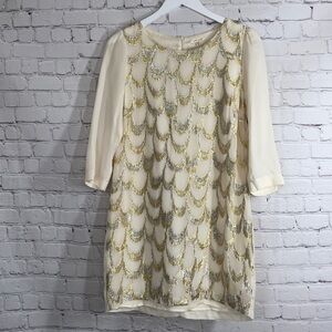 Under skies shimmering dress